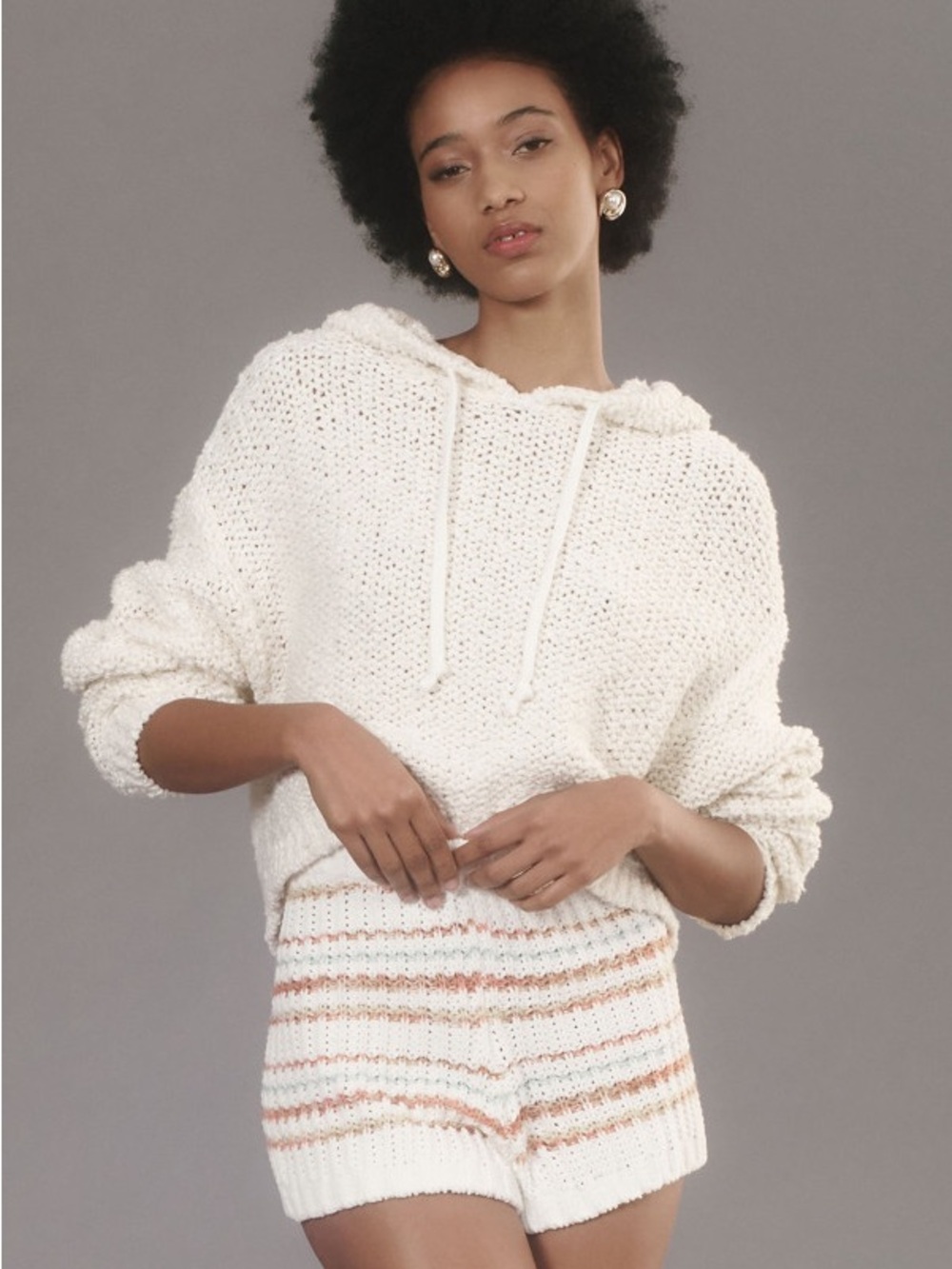 PILCRO SAILCLOTH HOODED SWEATER